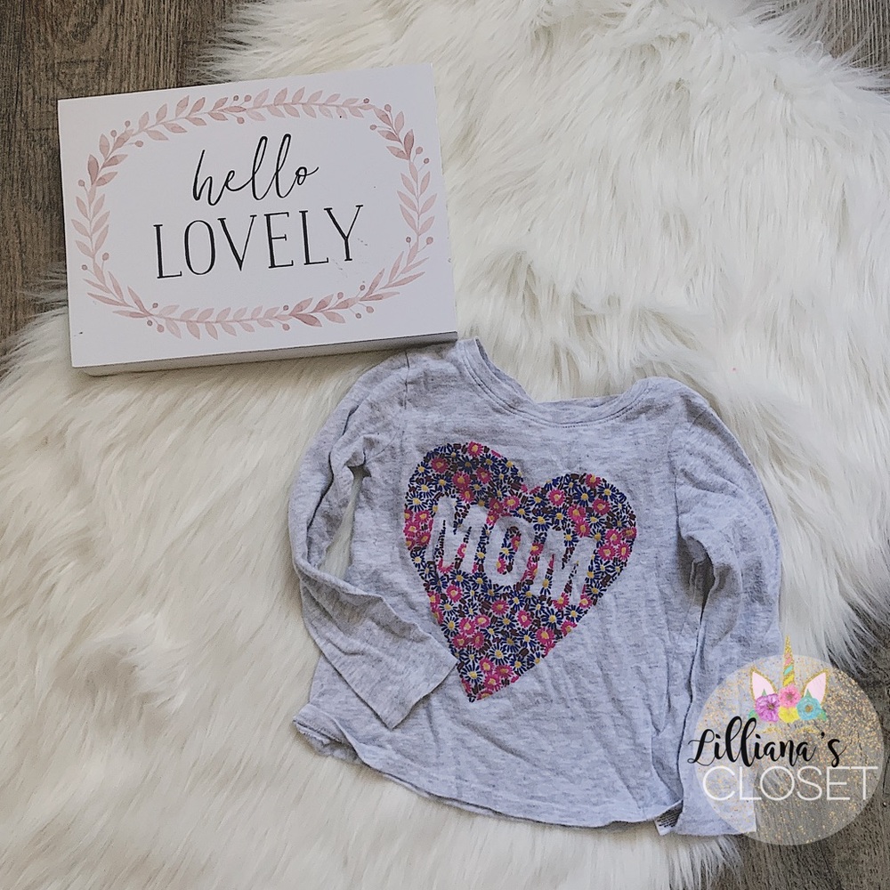 🌸💕MOM💕🌸 Long Sleeve Tee | Old Navy 4T